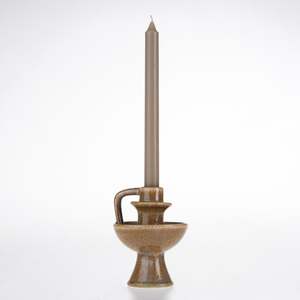 Design Republique Nella Candle Holder Brown