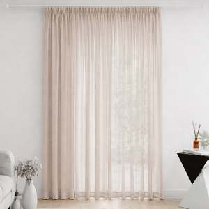 Home Essentials Celine Sheer Curtain Stone