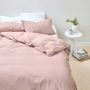 Pure & Simple Cotton Slub Duvet Cover Set