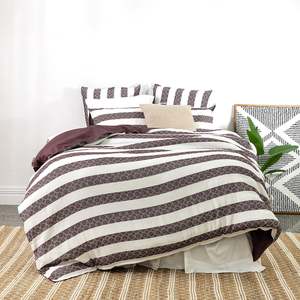 Duvet Covers: Cove Cabo Yarn Dyed Cotton Striped Duvet Cover Set