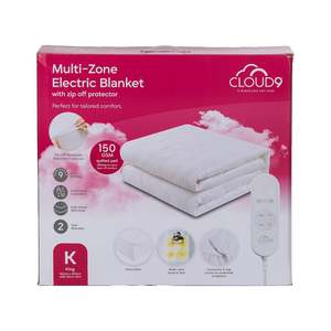 Cloud 9 Multi-Zone Electric Blanket With Zip Off Protector