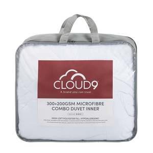 Duvet Inners: Cloud 9 300+200gsm Microfibre Combo Duvet Inner