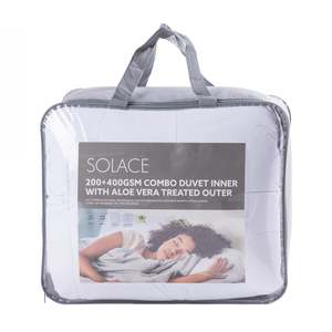 Duvet Inners: Solace Duvet Inner Aloe Vera 200 + 400gsm