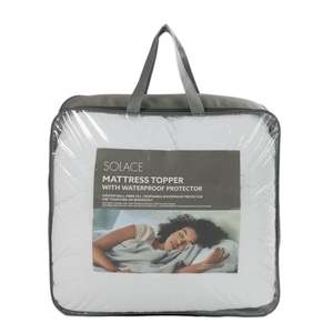 Mattress Pillow Protectors: Solace Mattress Topper With Waterproof Protector