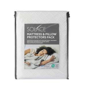 Mattress Pillow Protectors: Solace Anti-bacterial Mattress & Pillow Protectors Pack