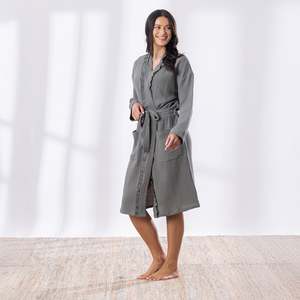Cove Mya Frill Bathrobe Khaki