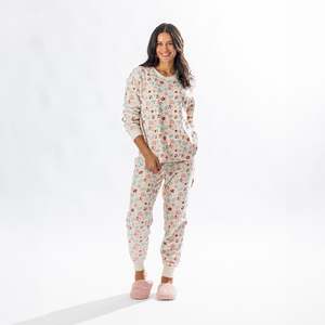 bb&b Sleep Floral Fleece Twosie Set