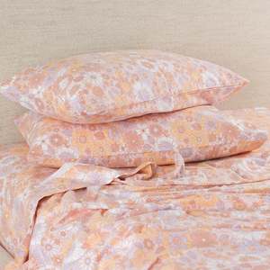 Pillowcases: Hush Boho Floral Flannelette Pillowcase Pair