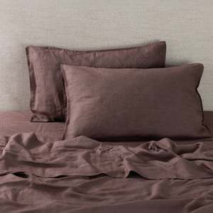 Ecoanthology 100% French Flax Linen Pillowcase Pair