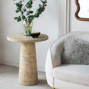 Design Republique Cement Round Side Table