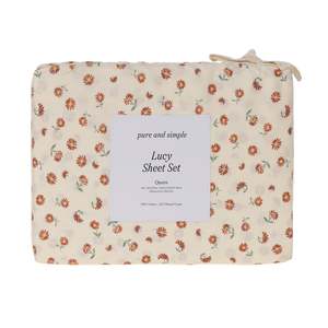 Bed Sheets: Pure & Simple Lucy Printed Sheet Set