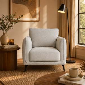 Design Republique Jackson Grey Single Seater Armchair