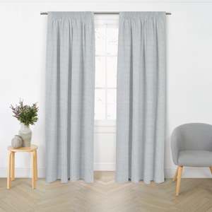 Style Co. Luma Blockout Readymade Curtain Pair Silver Gray