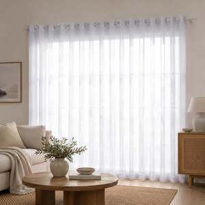 Curtains: Style Co. Hampton Eyelet Single Panel Sheer Curtain