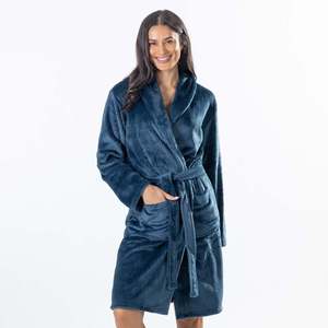 Design Republique Trilby Plush Waffle Bathrobe