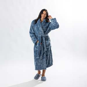 Bath Robes: Solace Cody Texture 3/4 Length Bathrobe