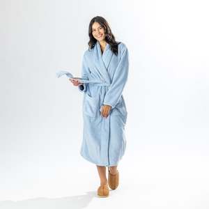 Bath Robes: Solace So Soft Plush 3/4 Bathrobe