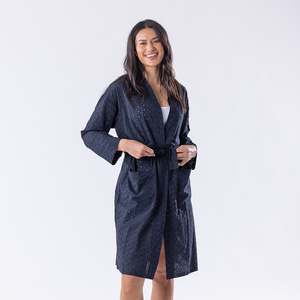 Bath Robes: Gracious Living Sienna Embroidered Bathrobe
