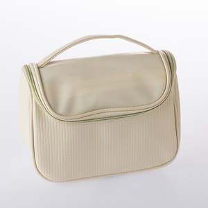 Cosmetic Toiletry Bags: Grace & Gild Sadie Curved Zip Top Cosmetic Bag