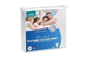 StayNew Terry Cotton Mattress Protector - Bed Depot