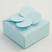 Petal top favour box - Pale Blue