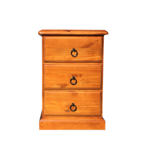 3 drawer bedside: Jessica Bedside Table