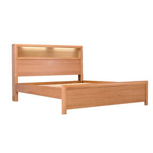 Cresta Queen Bed with Bookcase + USB