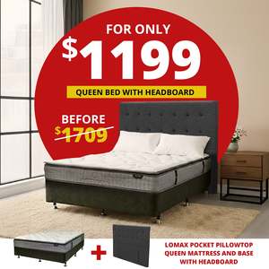 Single Beds: Lomax Pocket Pillowtop with Headboard