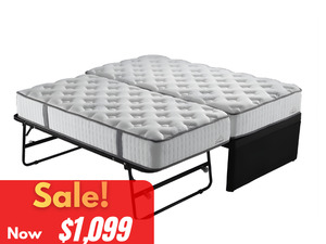 Trundle Bed with Pocket Spring King Single and Single Mattresses
