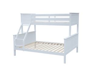 Bedroom Furniture: Sleep Stacker Single/Double Bunk White