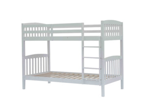 Bedroom Furniture: Sleep Stacker Single/Single bunk White