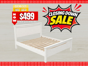 Bedroom Furniture: Anita Slat Bed White