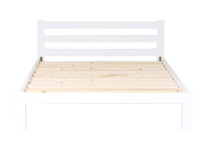 Arctic Slat Bed White