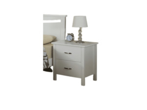 Bed and Bedroom: Anita 2 Drawer Bedside