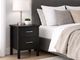 Arctic 2 Drawer Bedside White