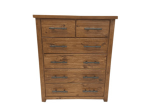 Bedroom Furniture: Pinegate 6 Drawer Tallboy