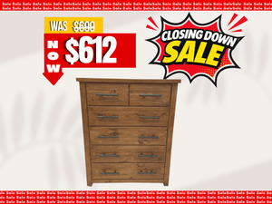 Bedroom Furniture: Pinegate 6 Drawer Tallboy