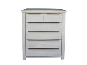 Bedroom Furniture: Santorini 6 Drawer Tallboy