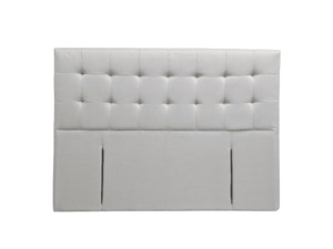 Headboards: Sydney Upholstered Headboard Steel / Silver