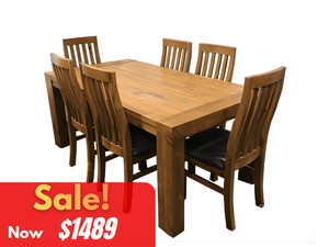 Lounge and Living: Pinegate 7 Piece Dining Suite