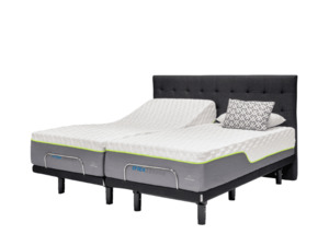 Bedroom Furniture: Adjustable Bed with Medium to Soft Memory Foam Mattress