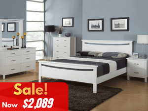 Bedroom Furniture: Anita 5 Piece Queen Bedroom Suite