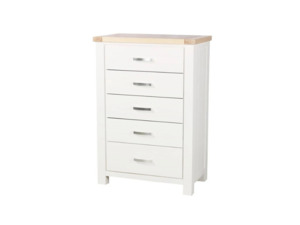 Bedroom Furniture: Norway 5 Drawer Slimboy