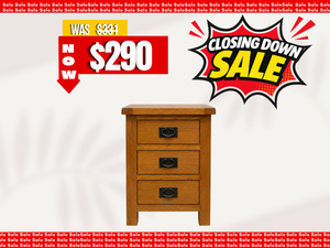 Products: Oakland 3Drw Bedside
