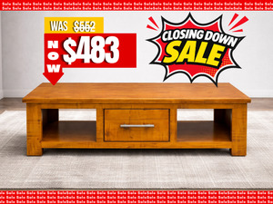 Pinegate1 Drawer Coffee Table