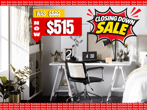 Arctic Desk White or Two Tone