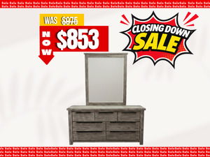 Santorini 7 Drawer Dresser & Mirror