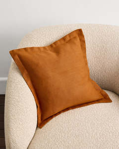 Rust 100% French Flax Linen Cushion Cover