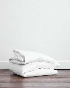 Crisp White Organic Cotton Duvet Cover