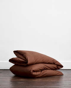 Espresso Organic Cotton Duvet Cover